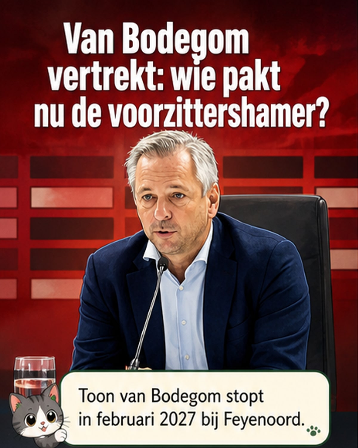 Van Bodegom stopt als RvC-voorzitter Feyenoord