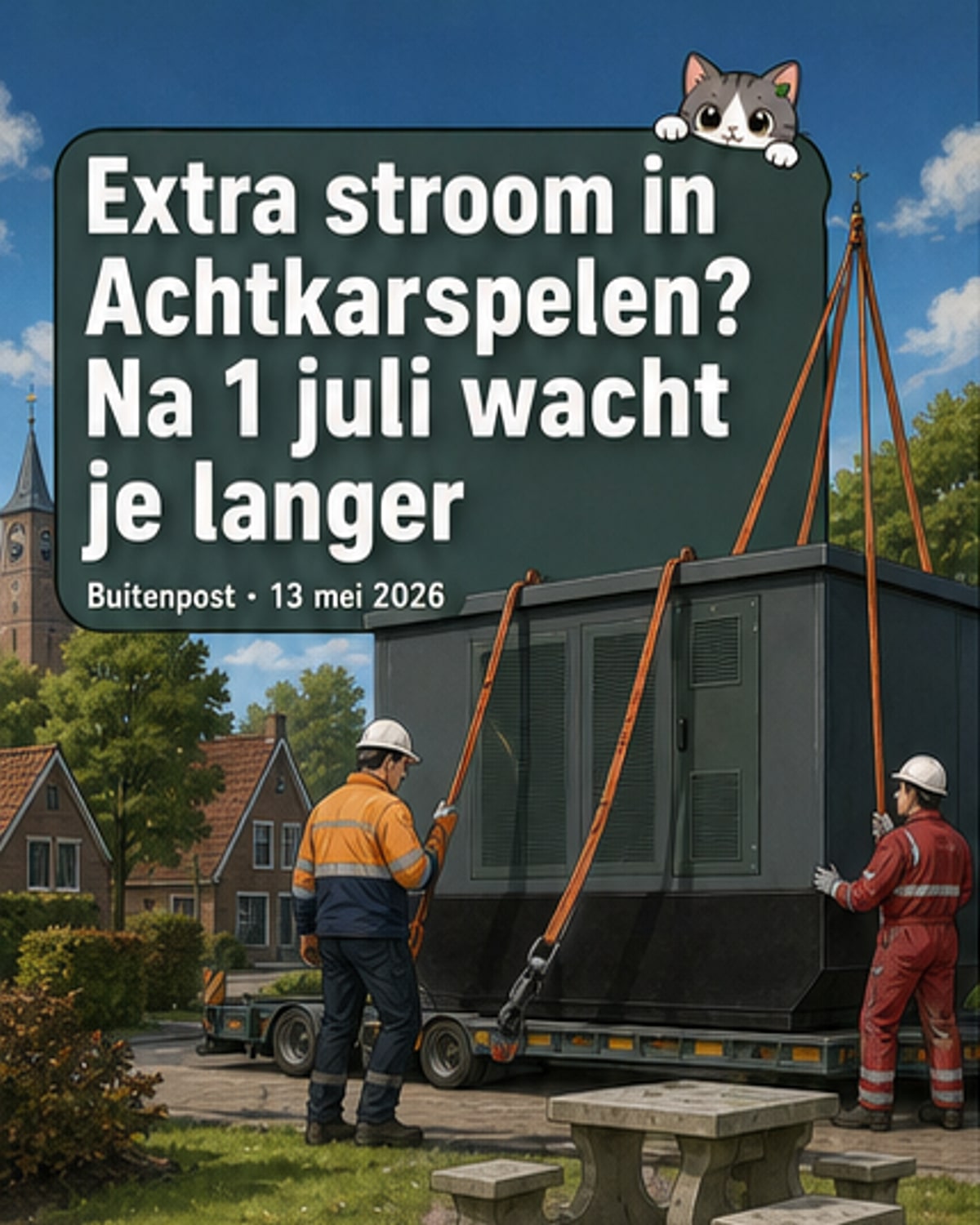 Stroomaansluiting wachtlijst vanaf juli