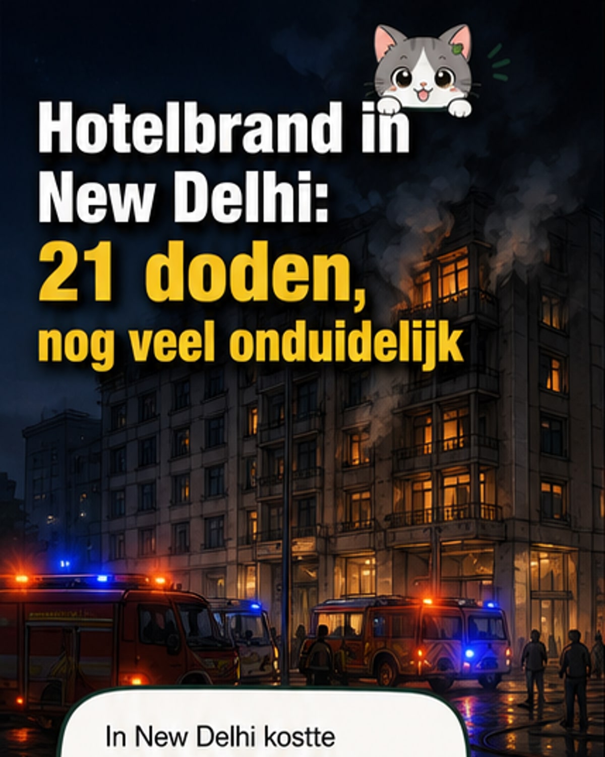 Dodelijke brand in New Delhi hotel