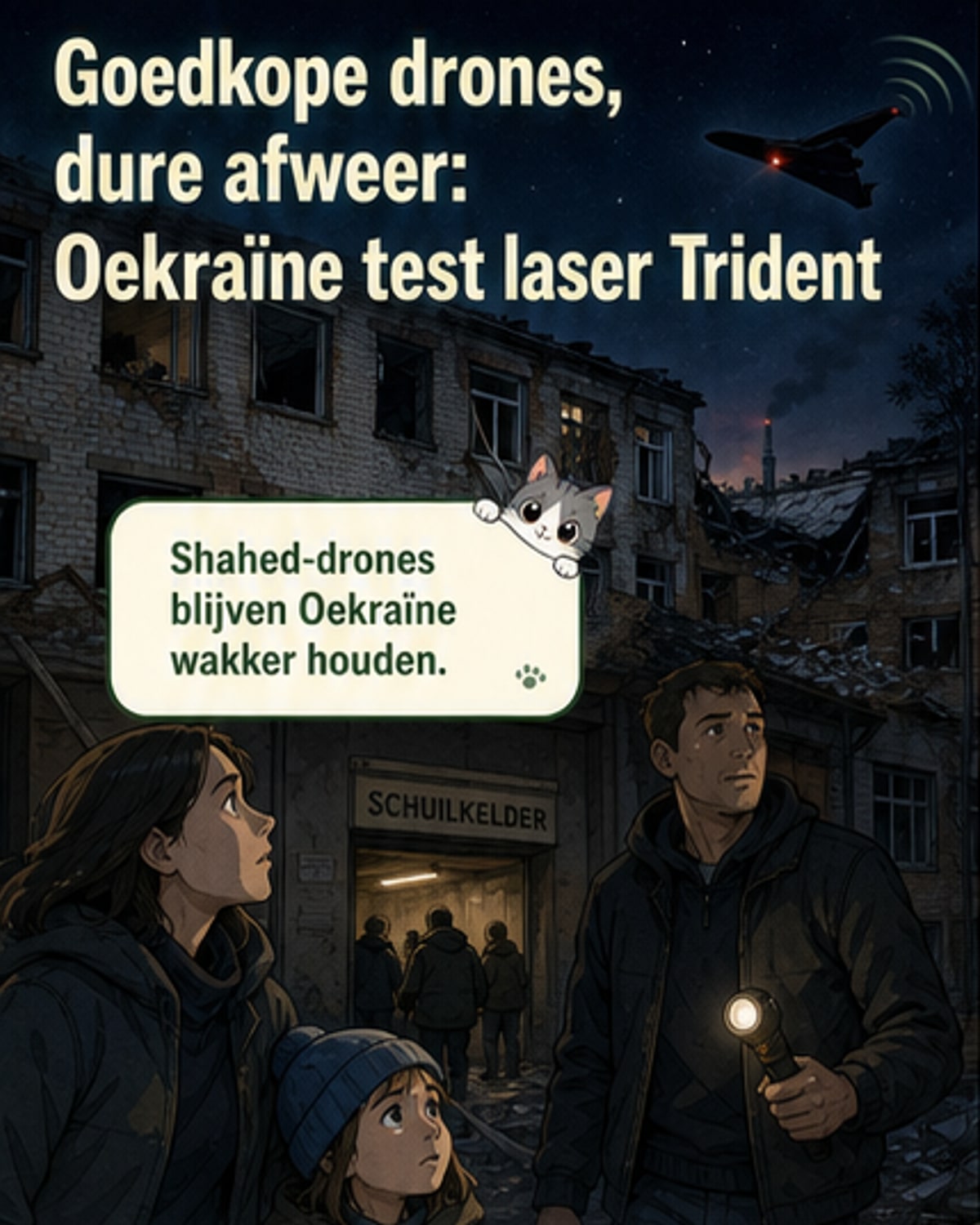 Oekraïne test laser met AI tegen drones