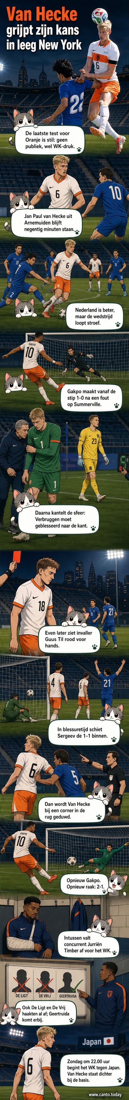 Voetballer Jan Paul van Hecke in actie voor Oranje tijdens de oefenwedstrijd tegen Oezbekistan, met de 2-1 strafschop als beslissend moment.