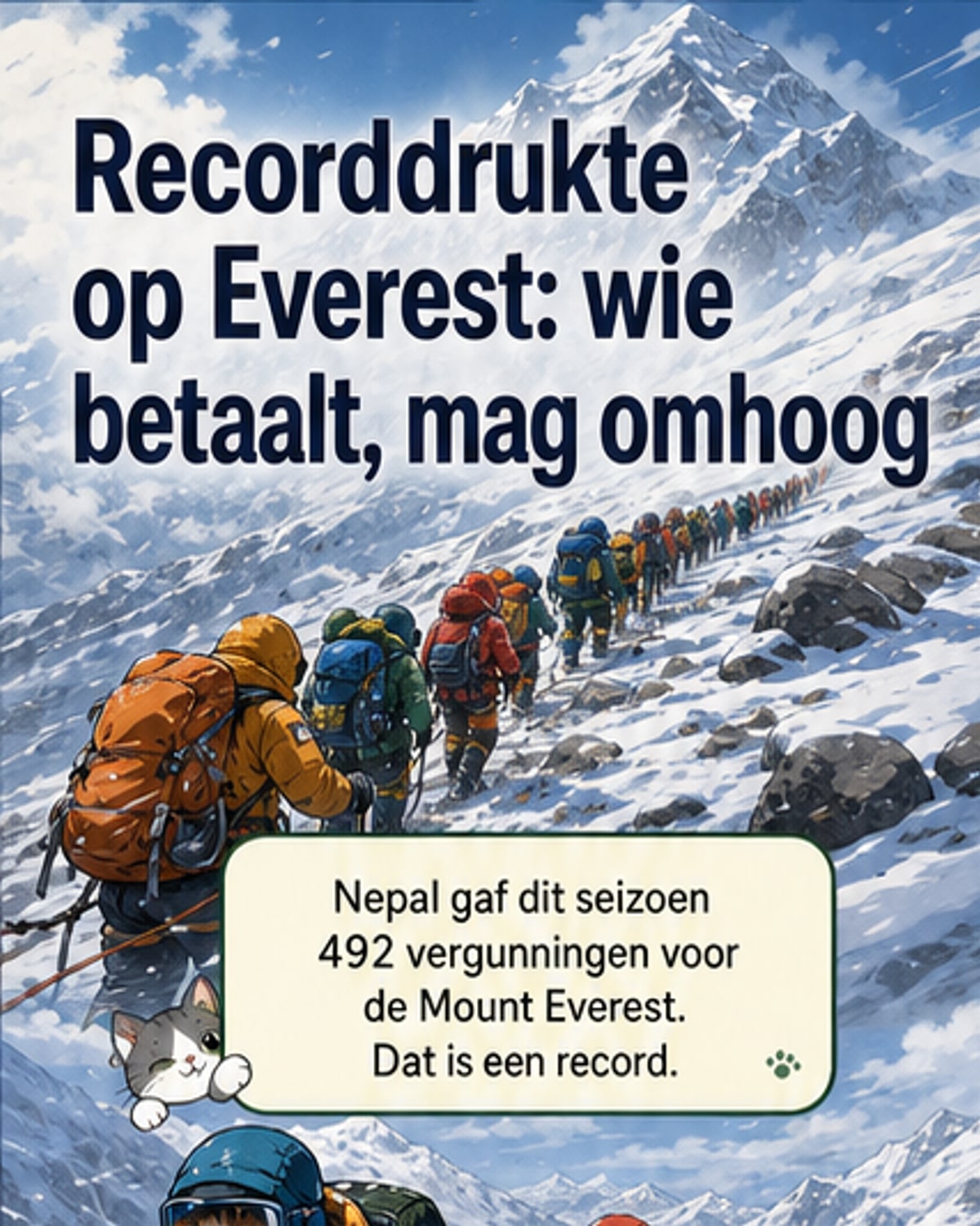 Recordvergunningen voor de Everest