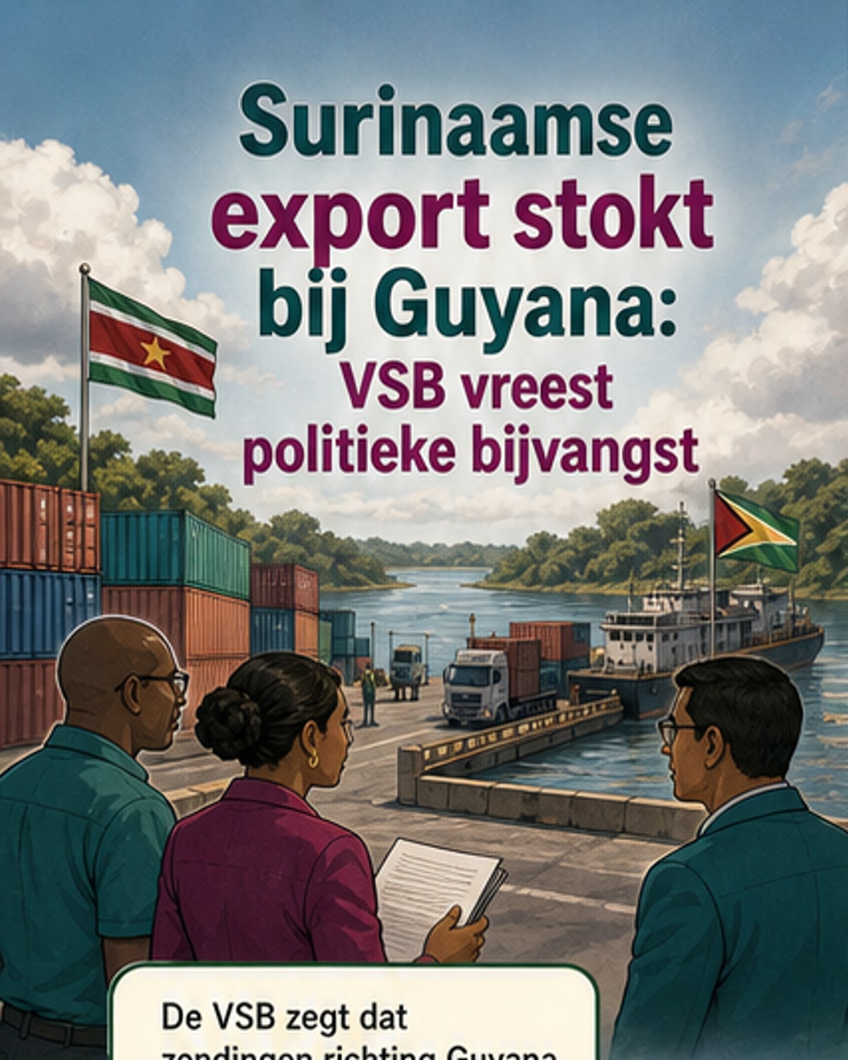 Surinaamse export naar Guyana vastgehouden