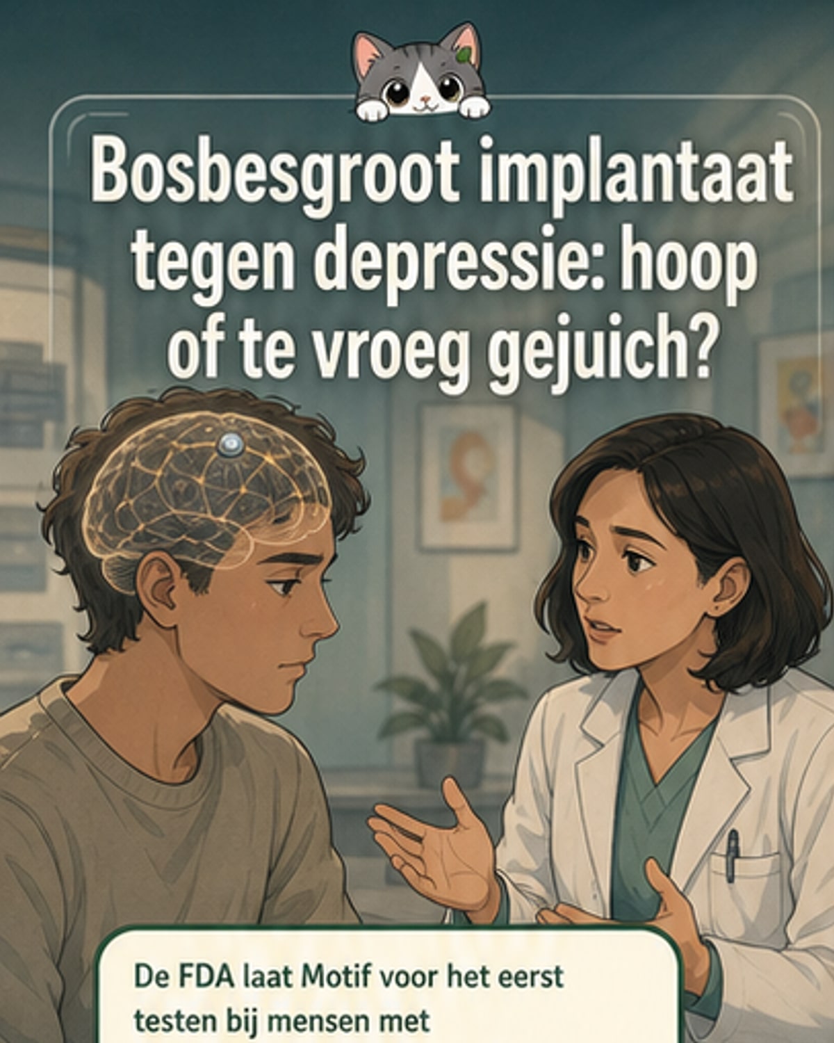 Hersenimplantaat tegen depressie mag nu op mensen