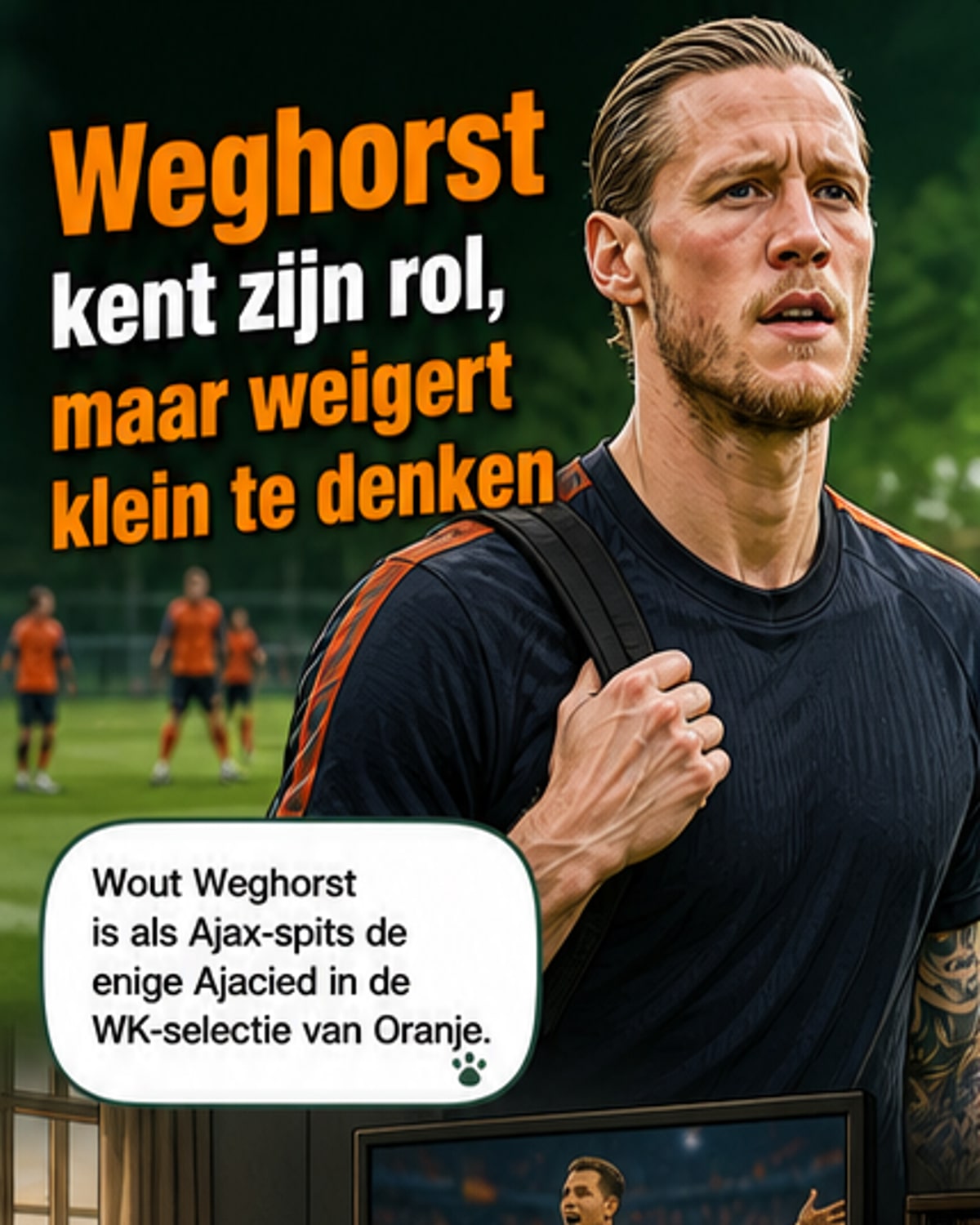 Weghorst: 'Geen basisspeler, maar wel wereldkampioen'
