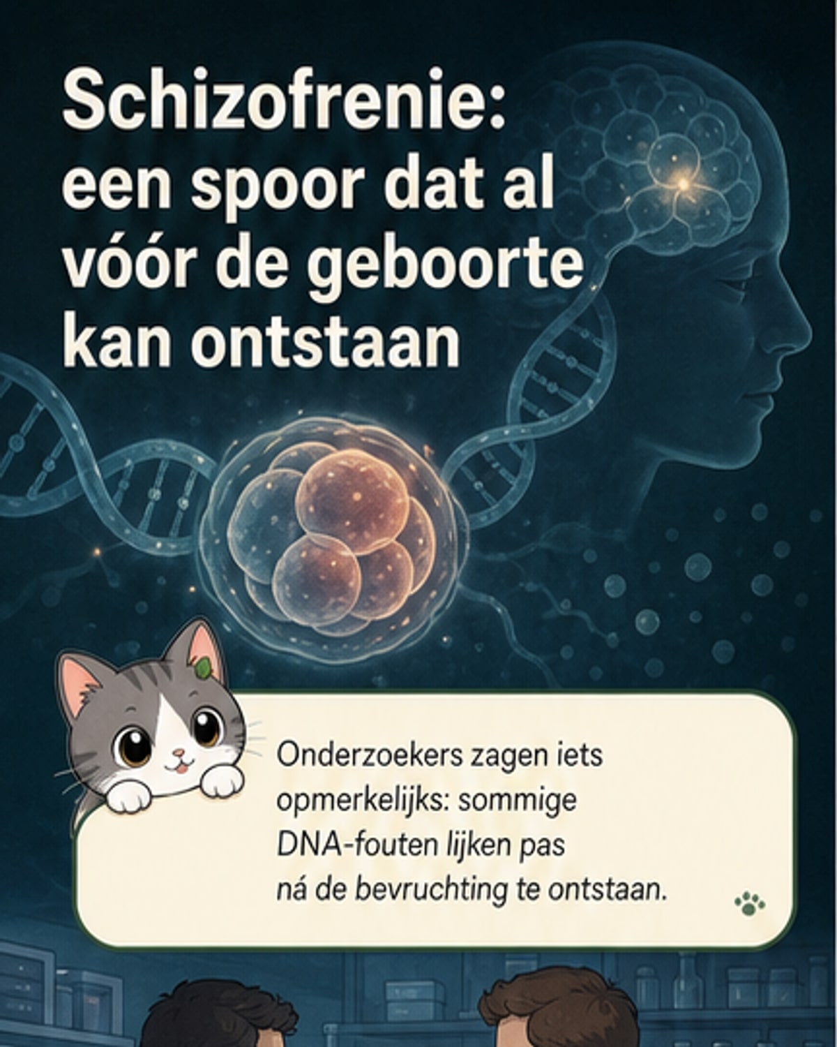 Schizofrenie begint mogelijk al voor de geboorte