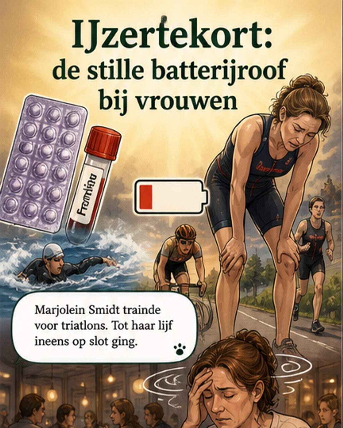 Een op de drie vrouwen heeft een onopgemerkt ijzertekort