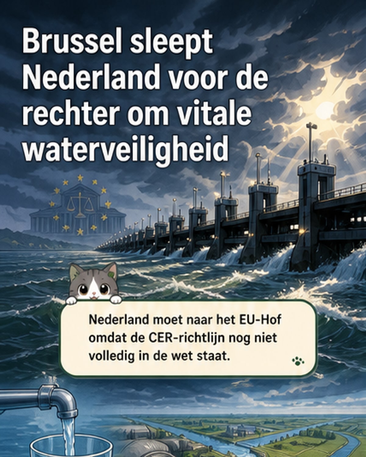 Nederland voor EU-hof om kritieke infrastructuur