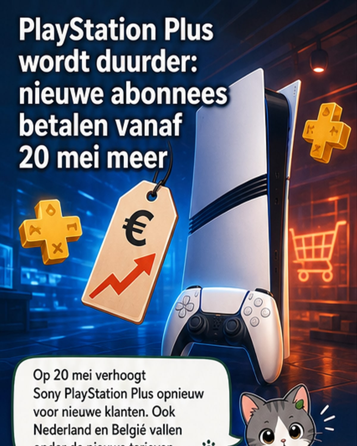 PS Plus wordt duurder in Europa