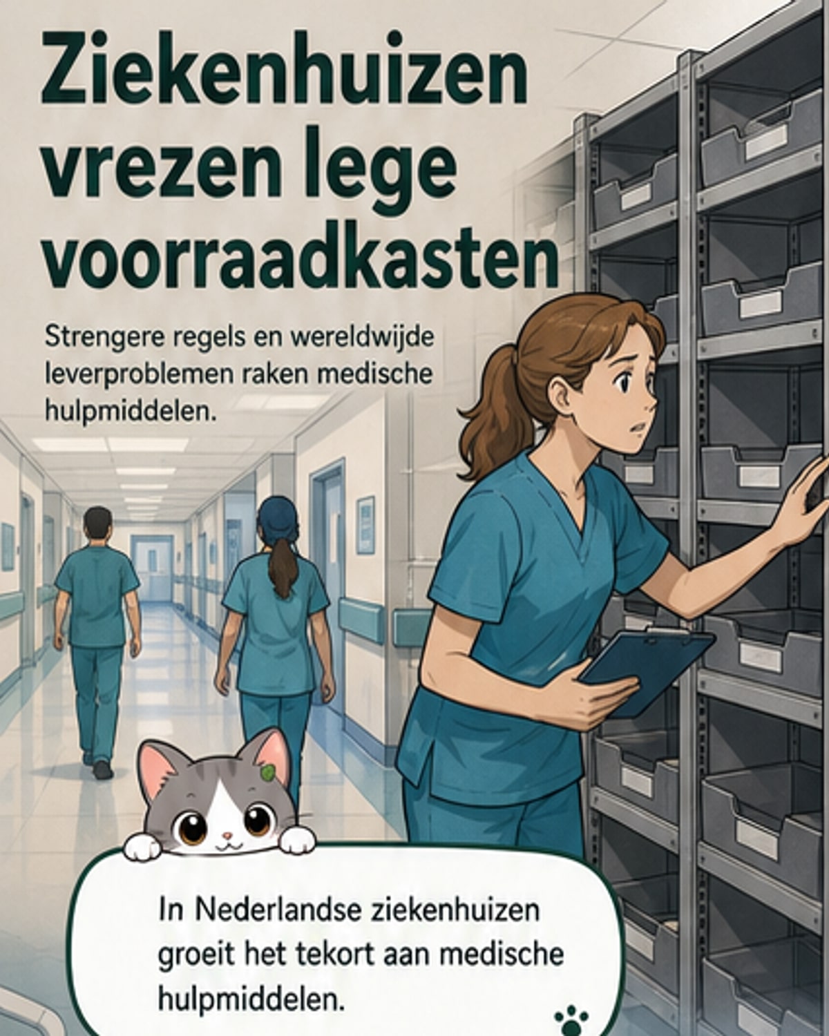 Ziekenhuizen worstelen met tekort aan medische spullen