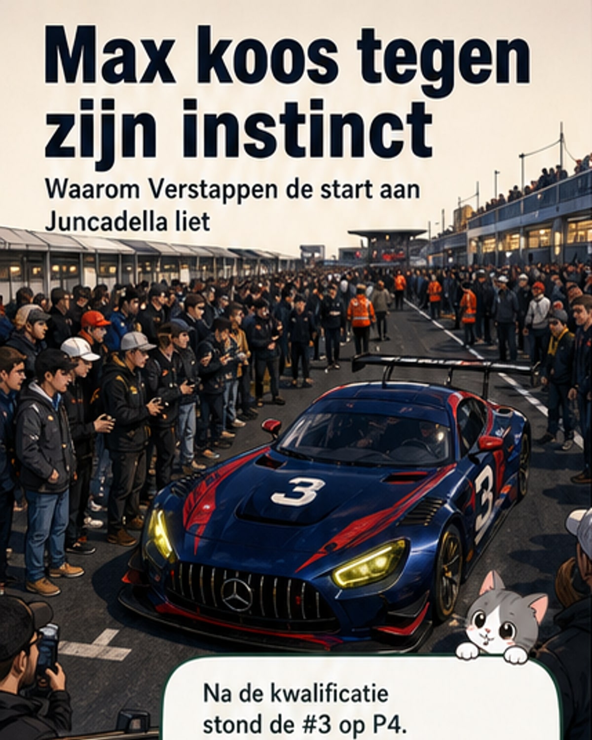 Waarom Verstappen de start liet gaan