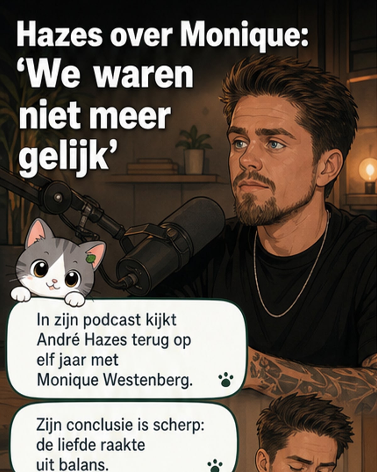 André Hazes over relatie met Monique: 'Niet gezond'
