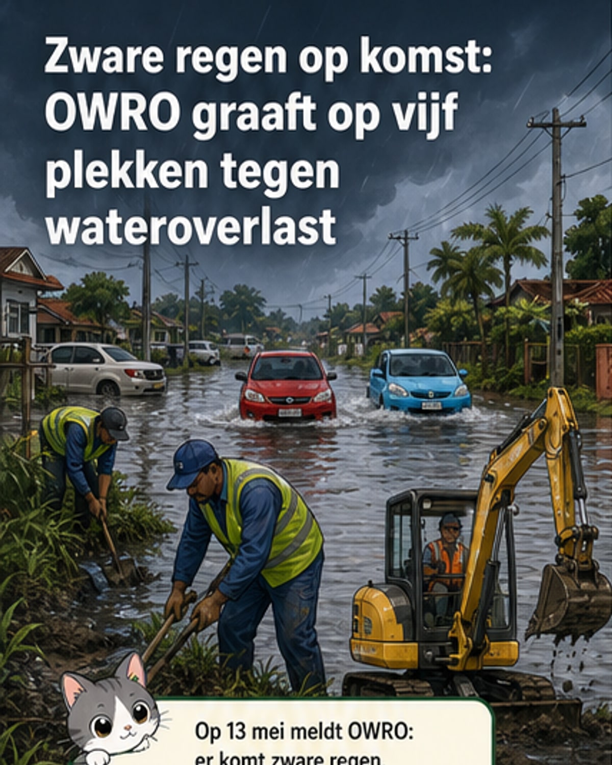 Suriname greep voor zware regenval