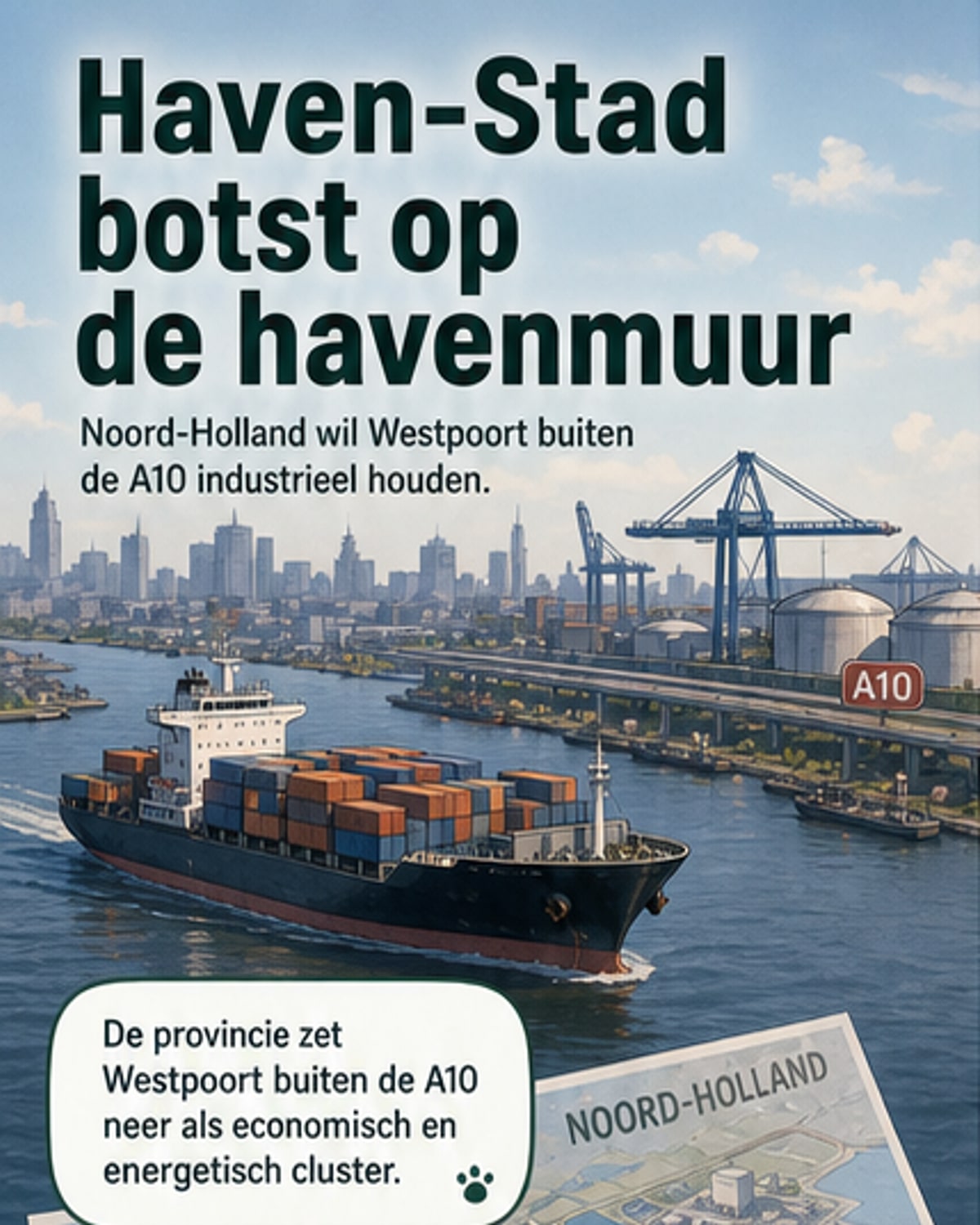 Provincie blokkeert deel van woonwijk Haven-Stad
