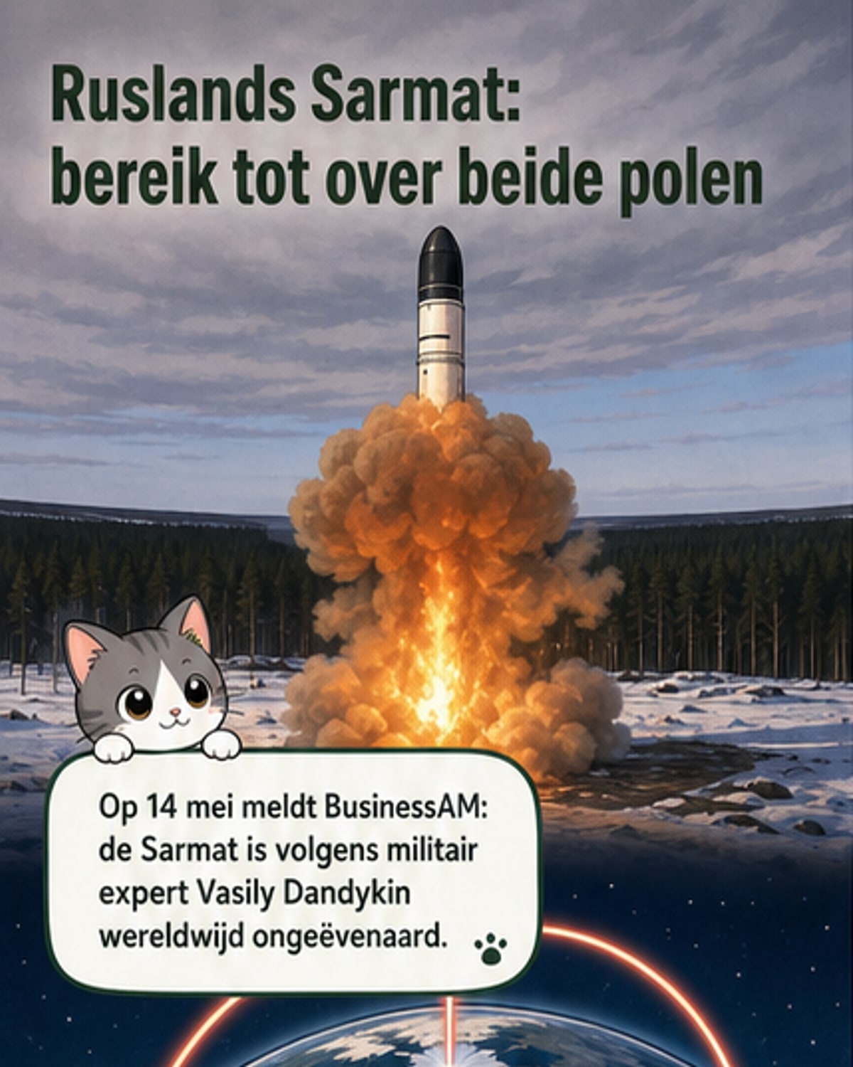 Rusland lanceert superwapen Sarmat