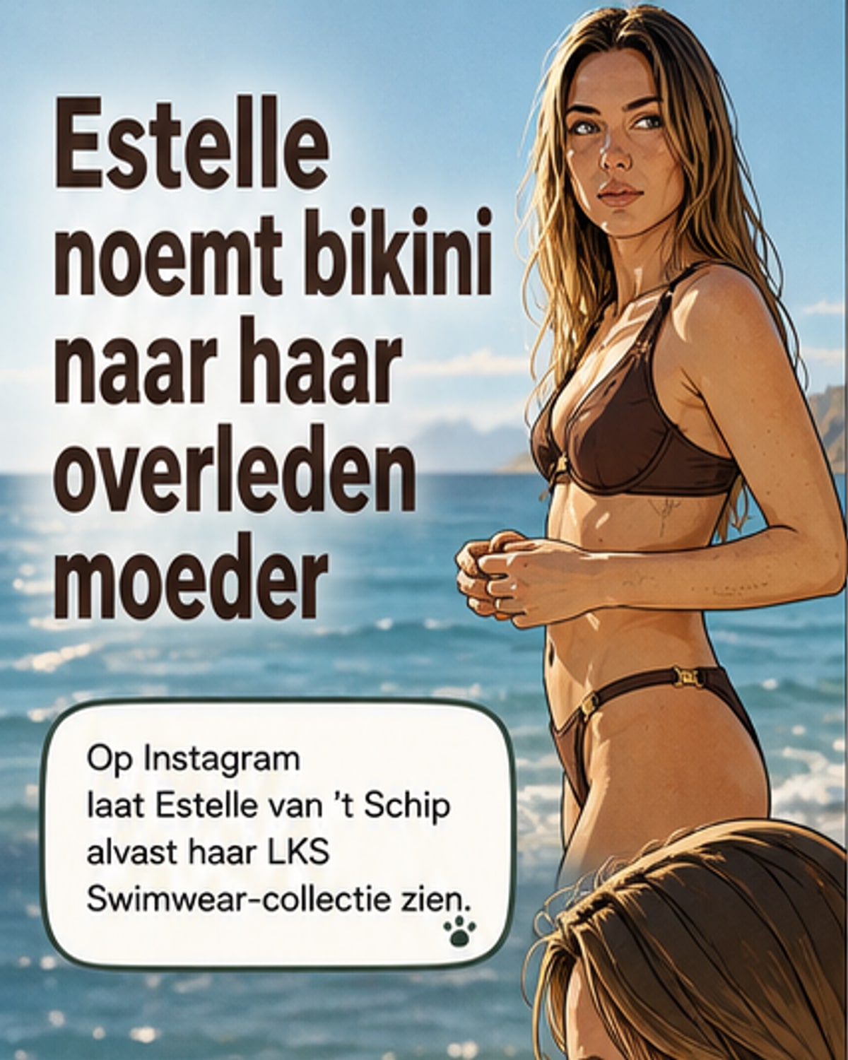 Estelle noemt bikini naar overleden moeder