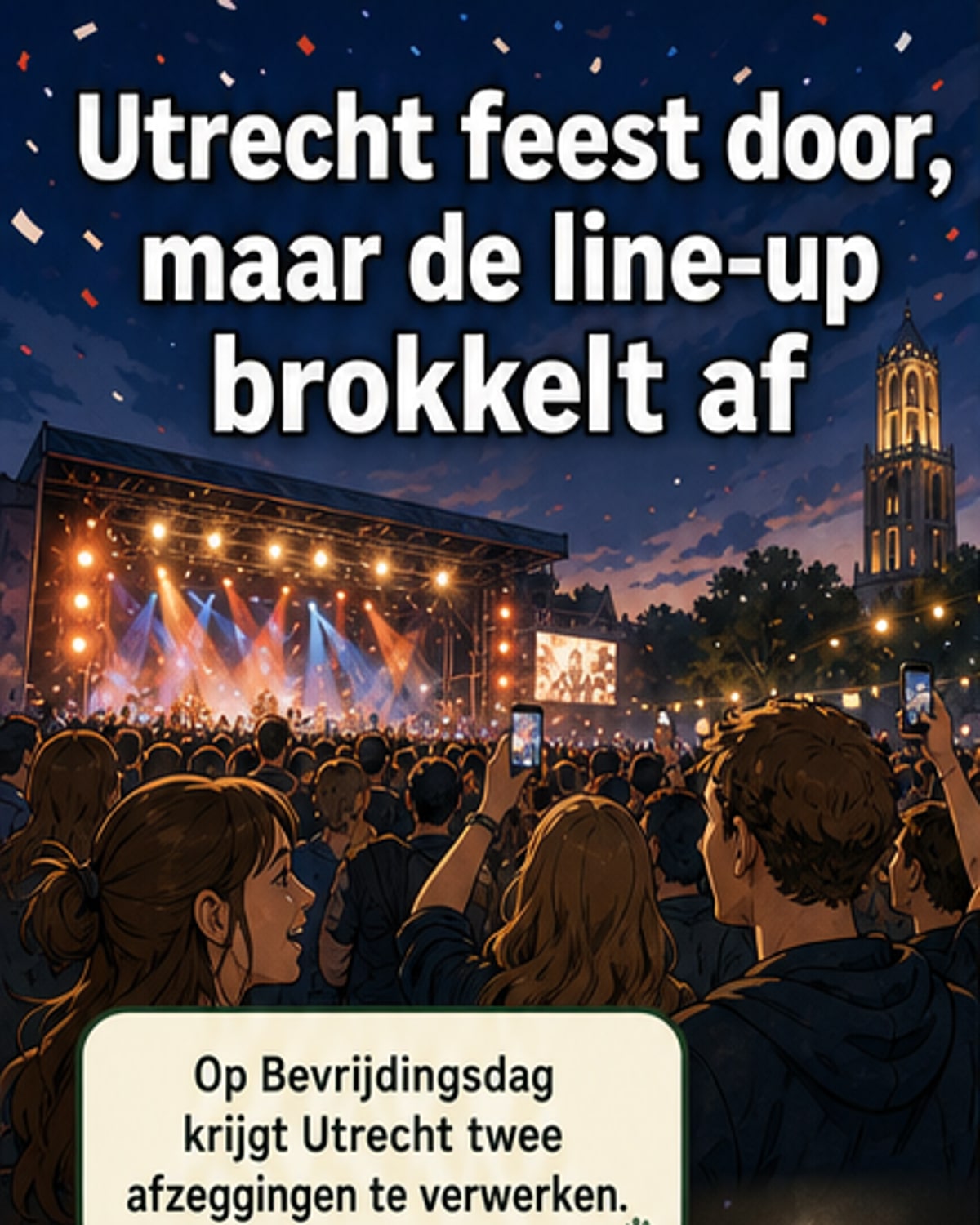 Tweede domper op Bevrijdingsfestival Utrecht