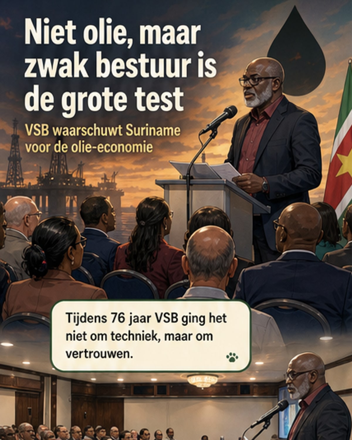 Suriname's olie-economie op scherp