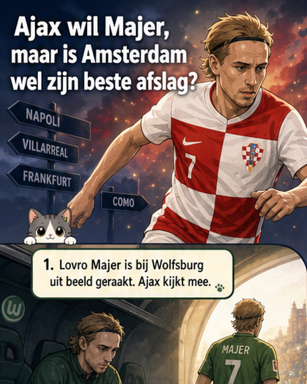 Majer naar Ajax? Vijf clubs in race