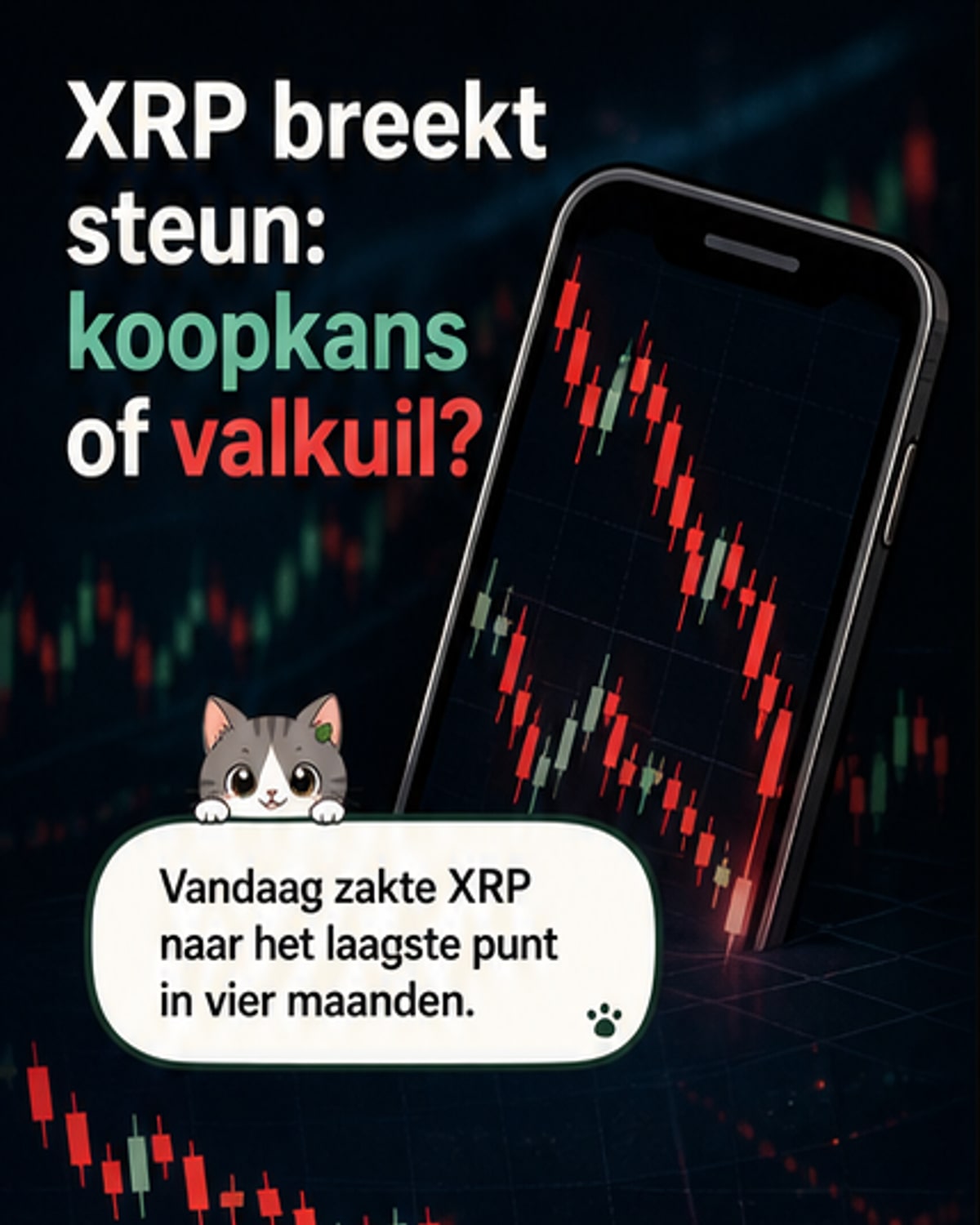 XRP daalt naar 4-maanden laag