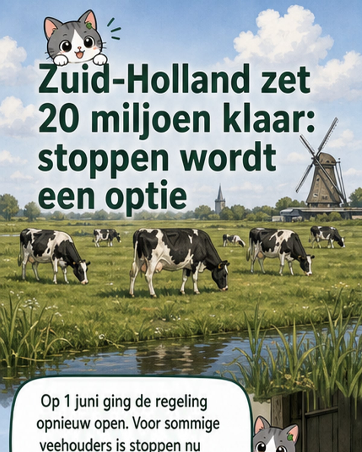 20 miljoen voor stoppen met veehouderij