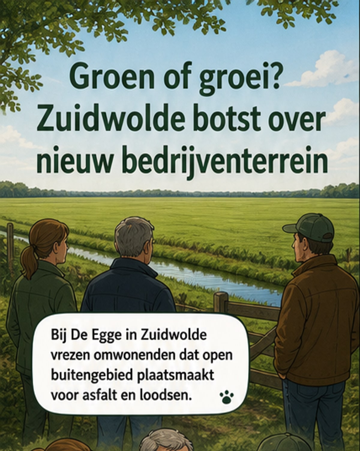 Bouwplannen bij Zuidwolde stuiten op verzet