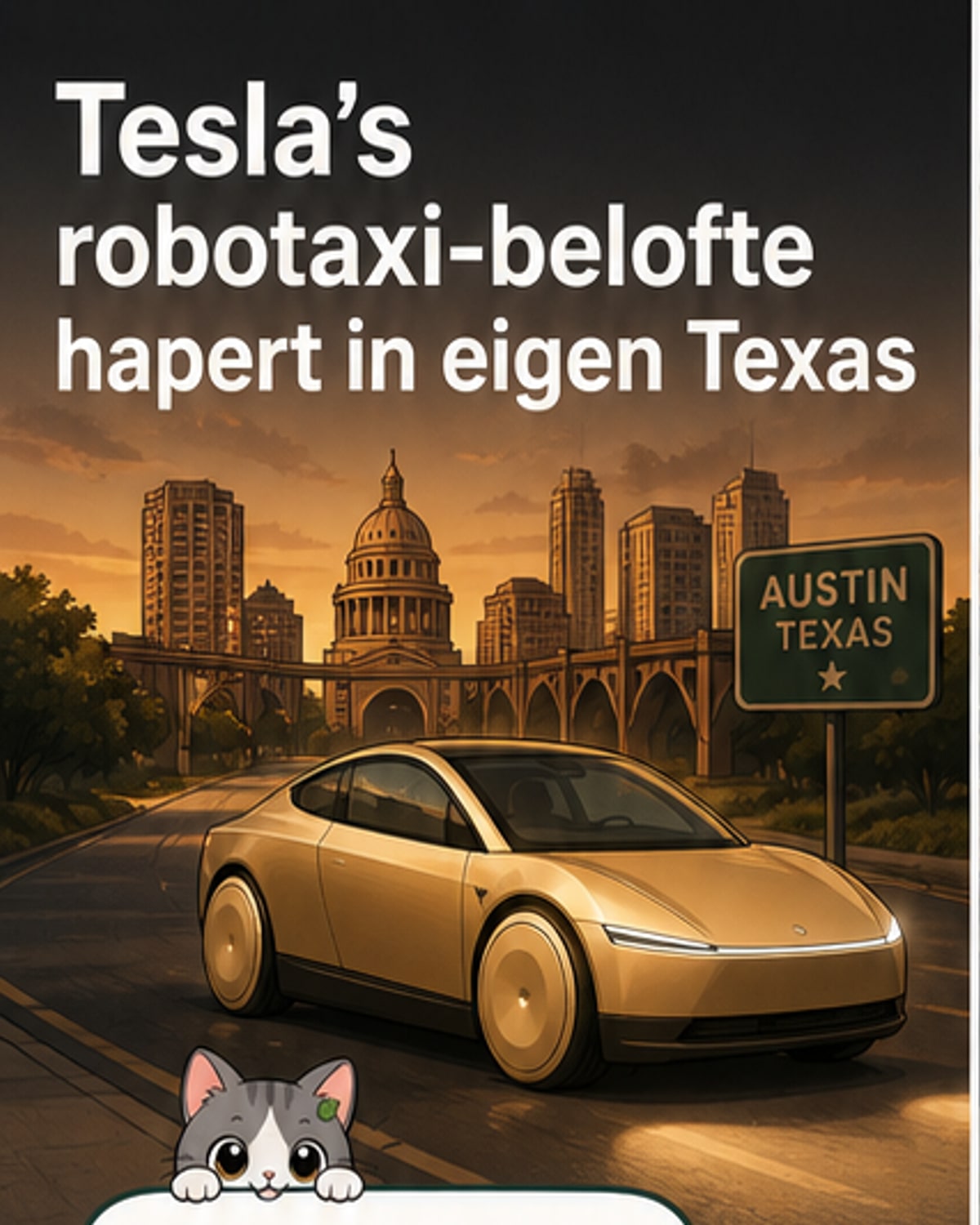 Tesla hinkt achter met robotaxis in Texas