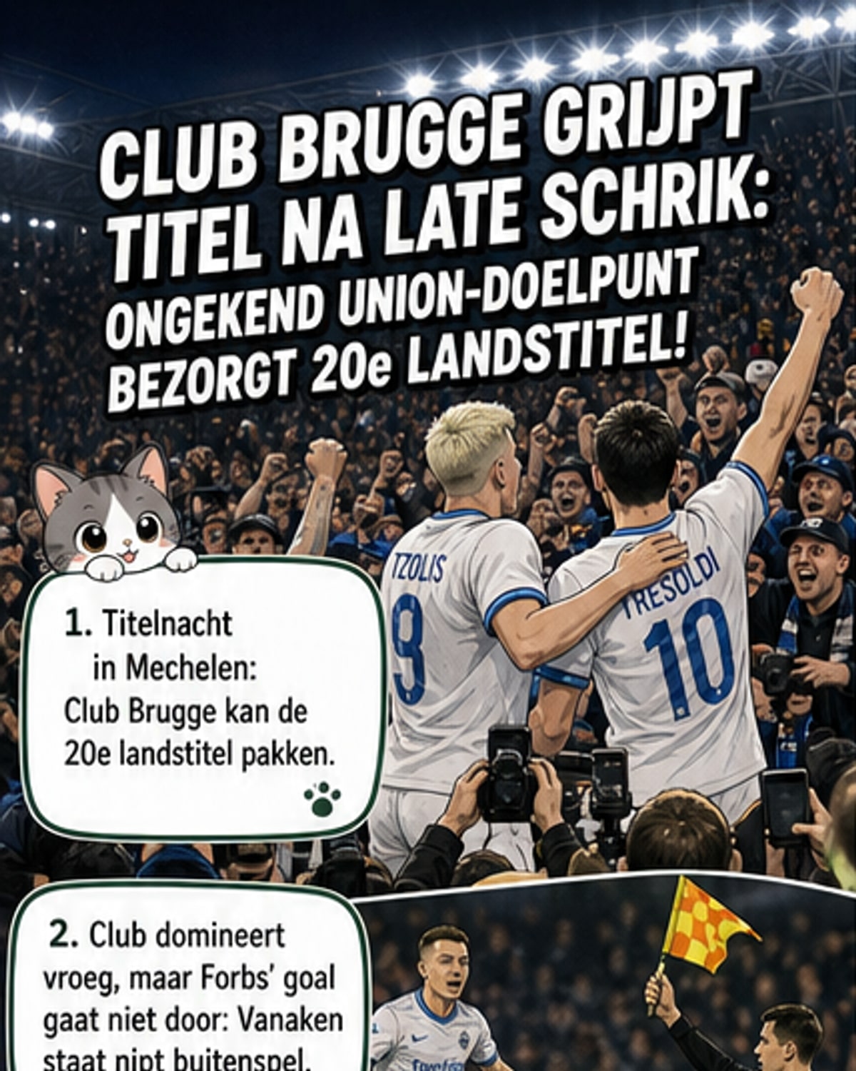 Club Brugge kroont zich kampioen na drama