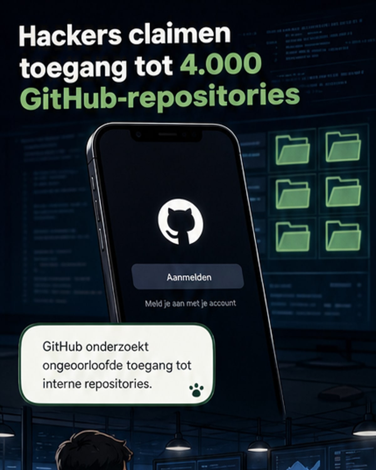 Hackergroep bemachtigt 4.000 GitHub-repositories
