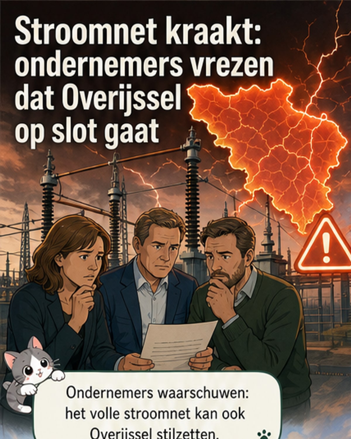 Stroomnet bijna vol in Overijssel