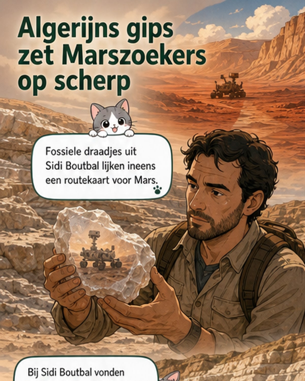 Leven op Mars? Fossielen in Algerije wijzen weg