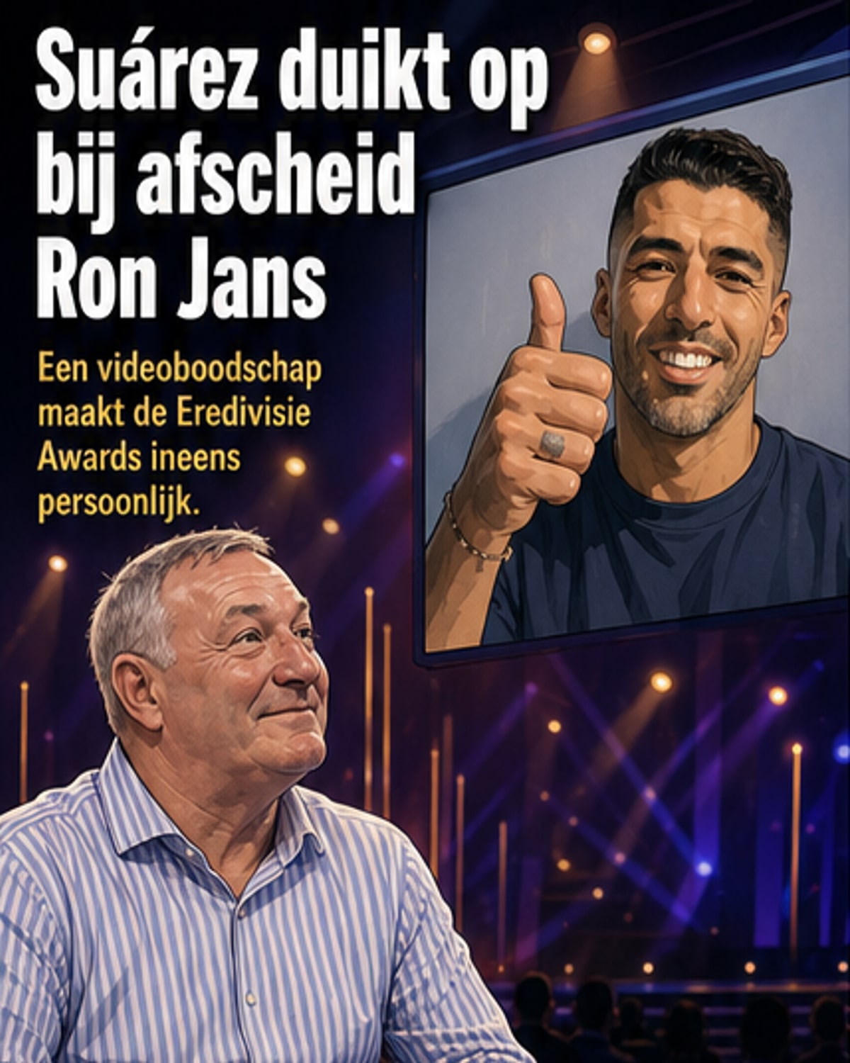Suárez verrast Jans met emotionele boodschap