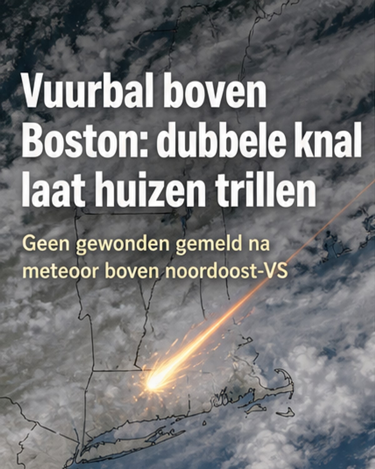 Meteoor explodeert boven VS
