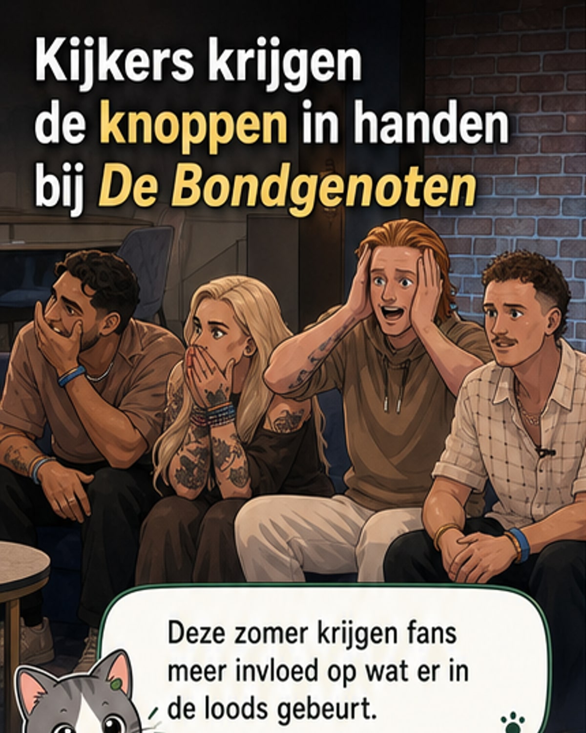 Kijkers sturen nu het spel in De Bondgenoten