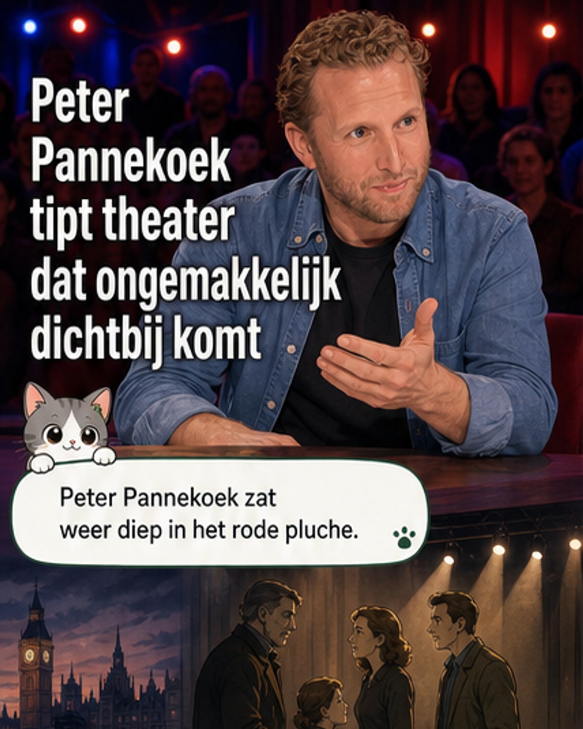 Pannekoek over politieke satire: 'Het is een denkoefening'