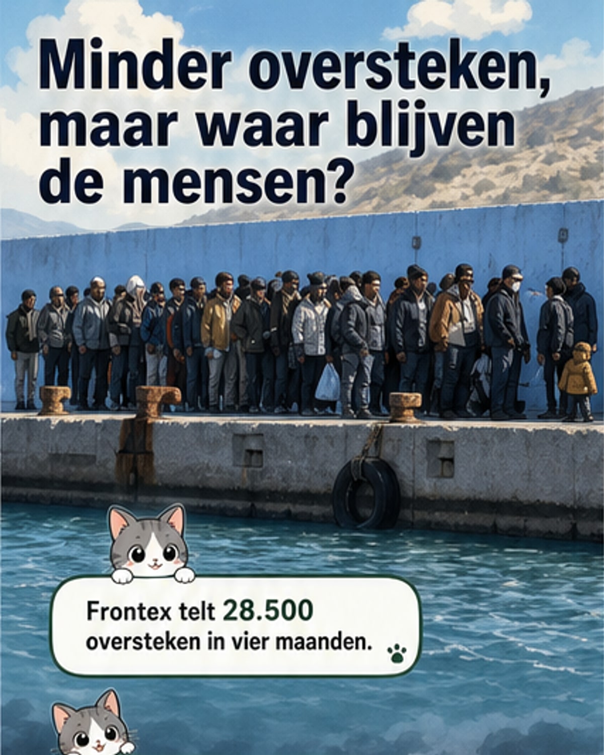 Frontex: 40% minder illegale oversteken