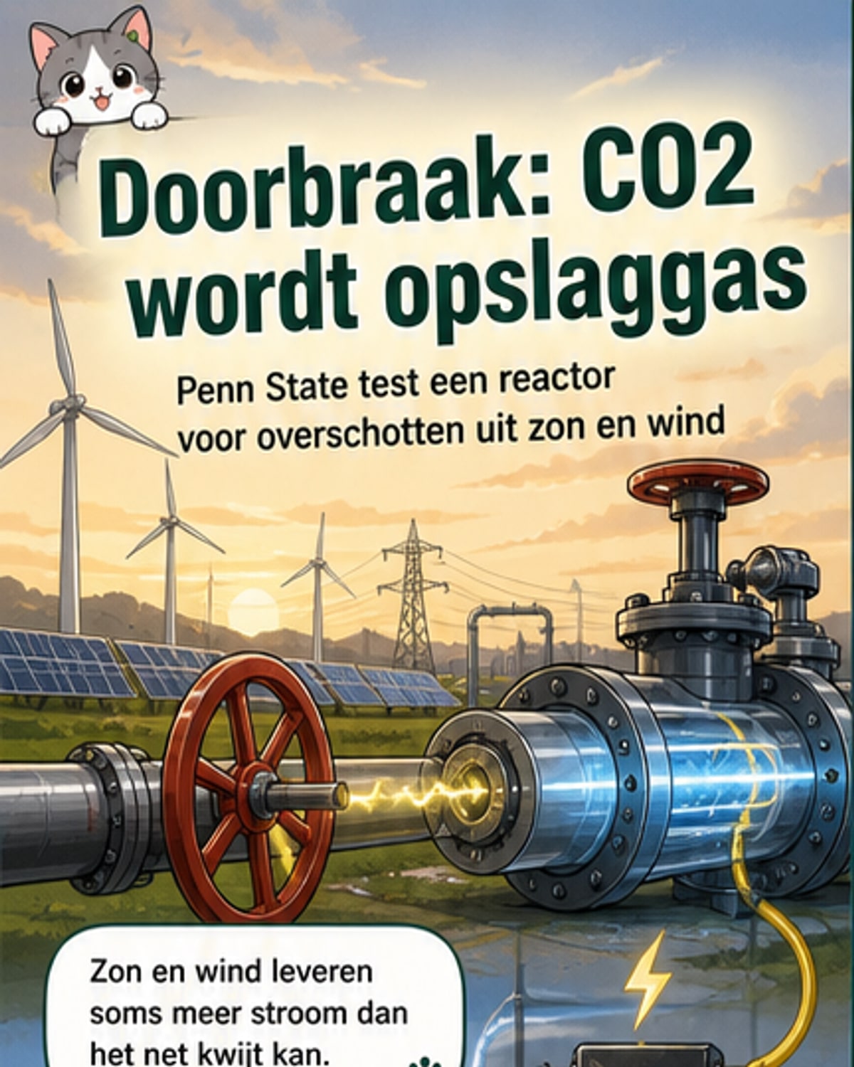 CO₂ wordt opgeslagen als aardgas