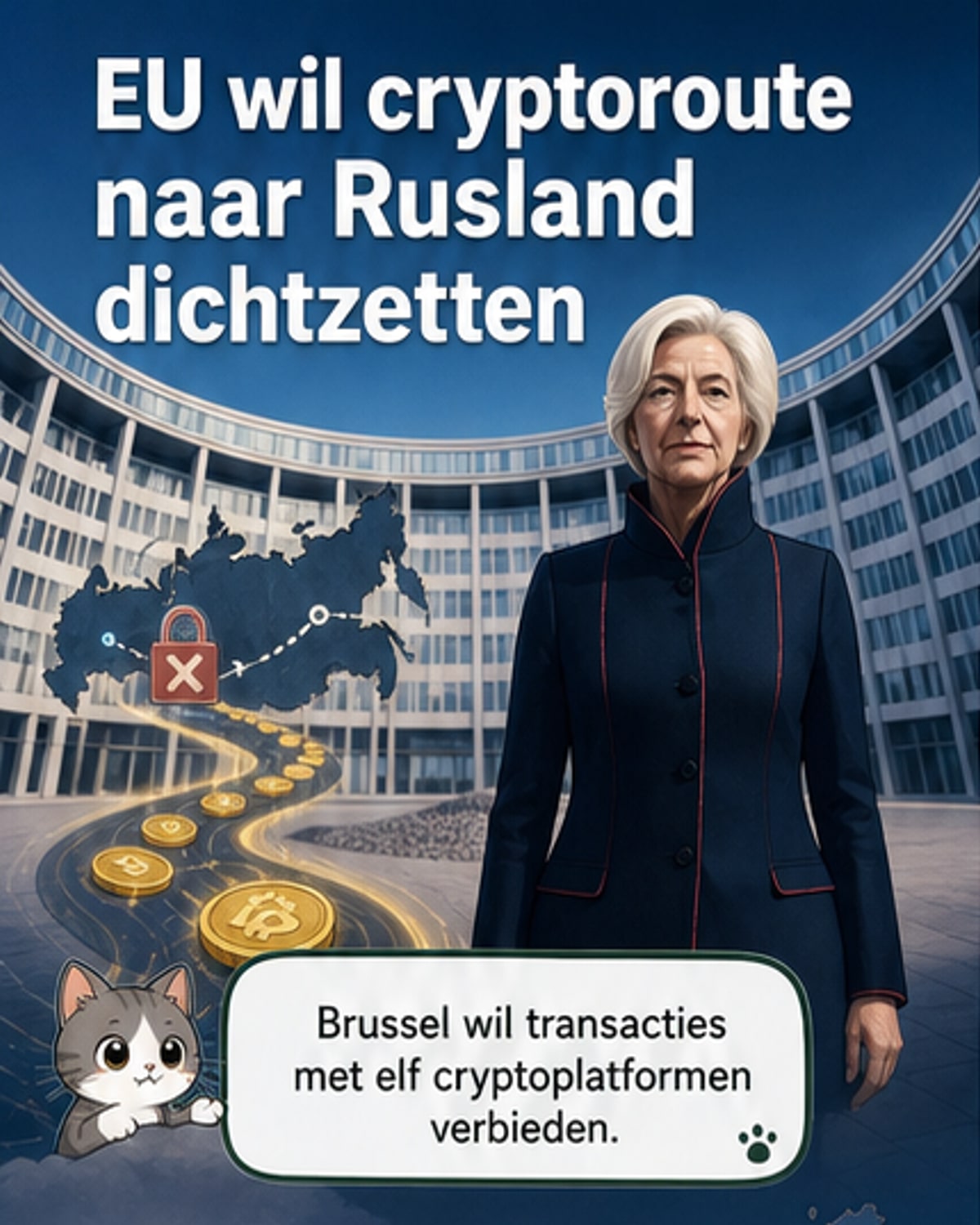 EU stelt verbod voor op 11 cryptoplatformen