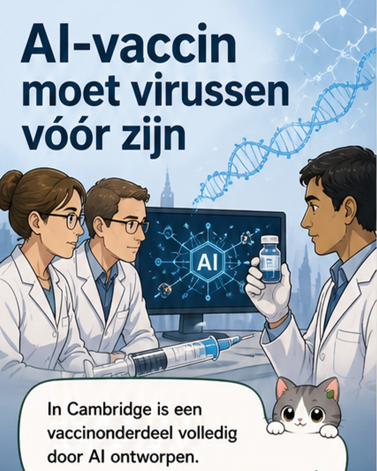 Eerste AI-vaccin getest op mensen