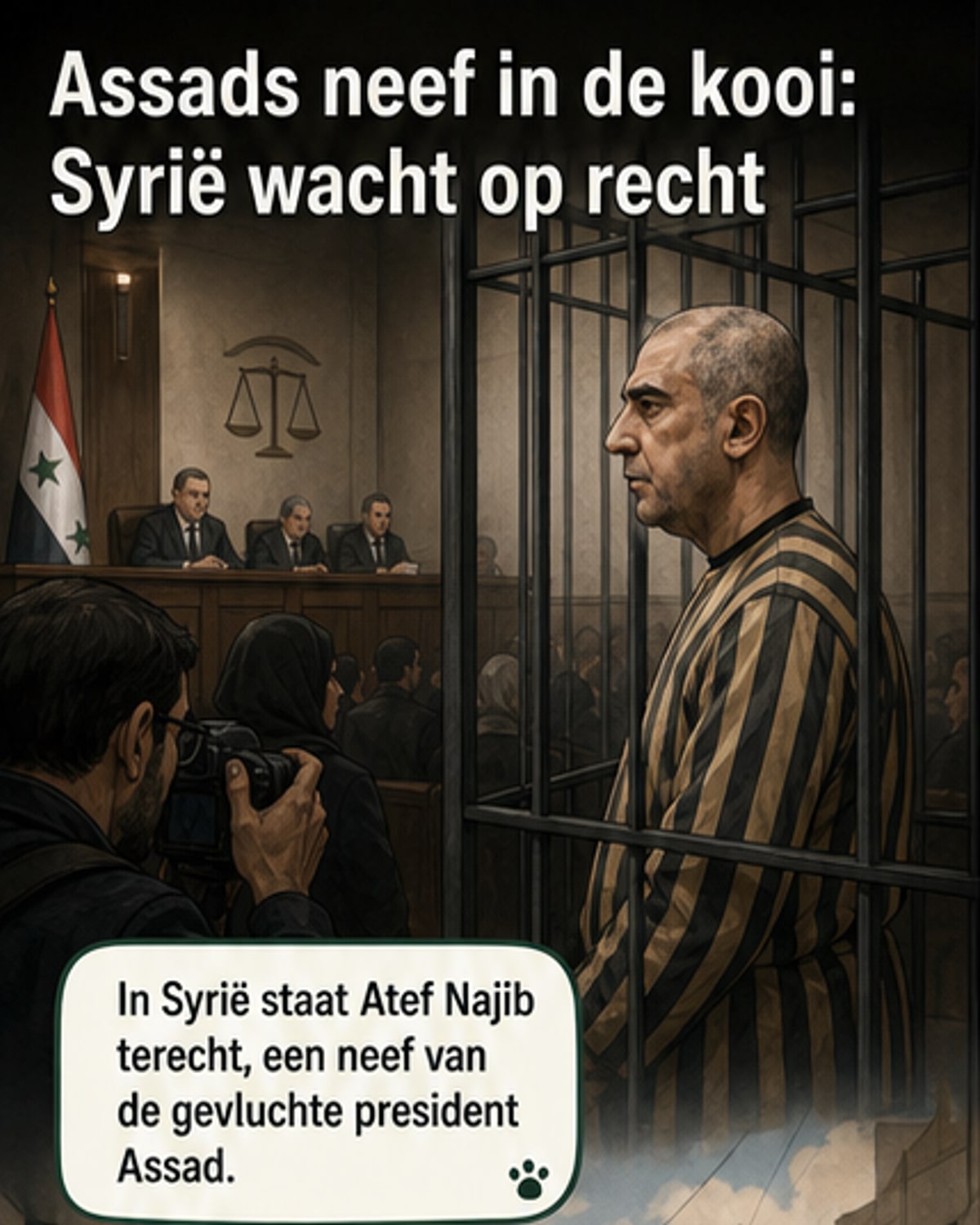 Eerste Assad-beul voor rechter in Syrië