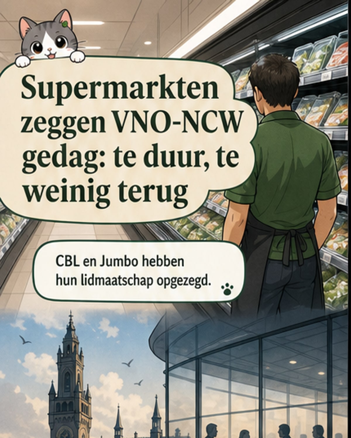 Supermarkten stappen uit VNO-NCW
