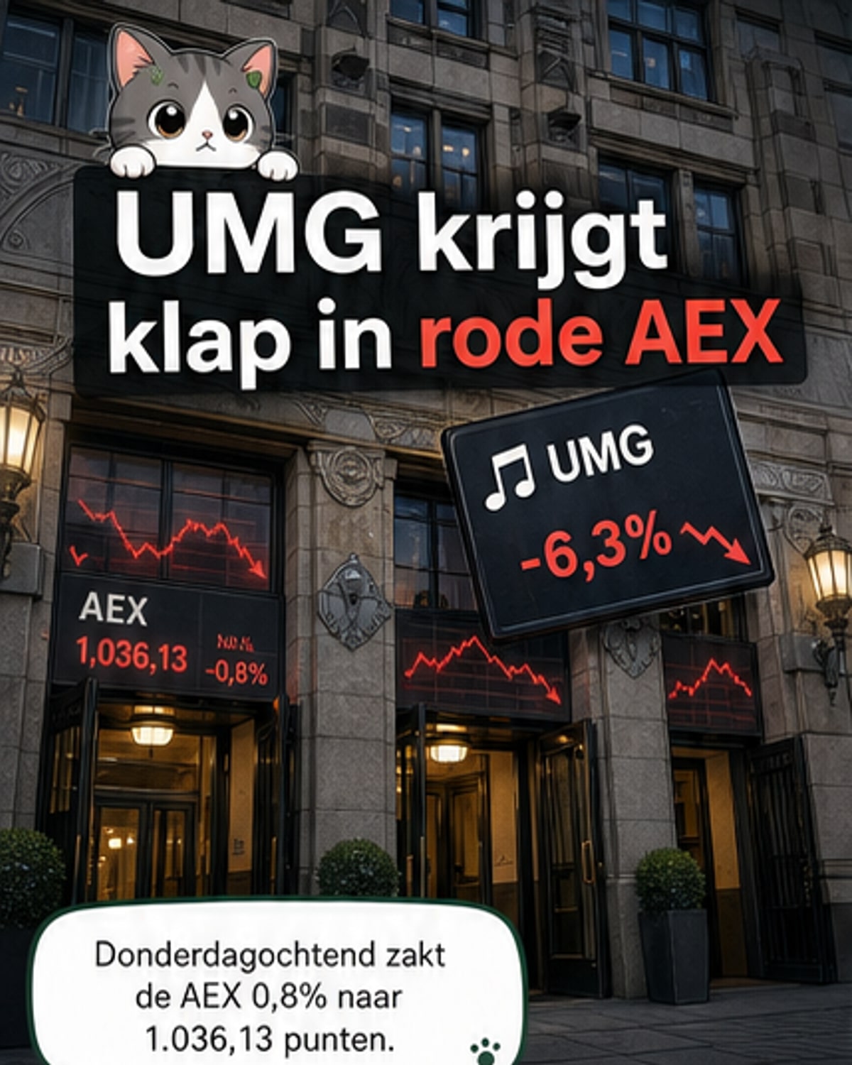 UMG stort in op AEX
