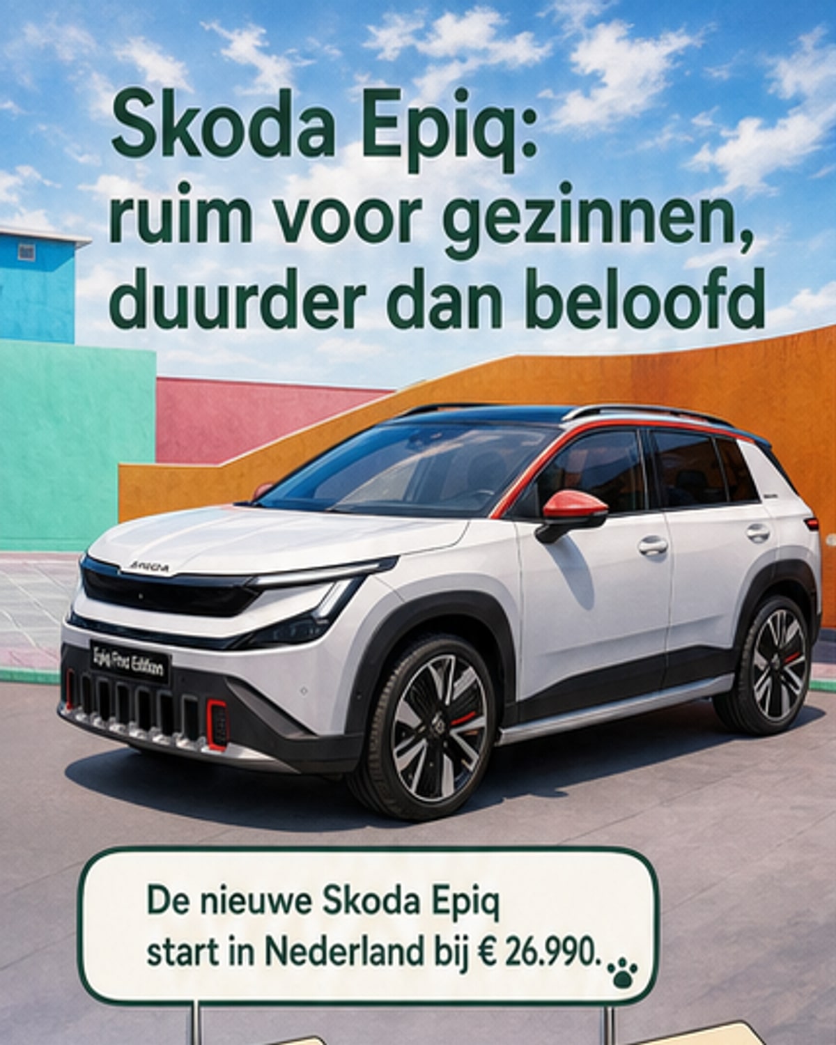 Škoda Epiq duurder dan verwacht