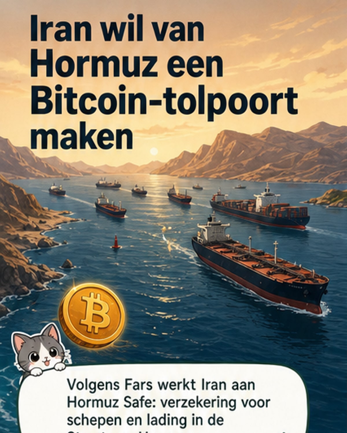 Iran lanceert Bitcoin-verzekering voor olievaart