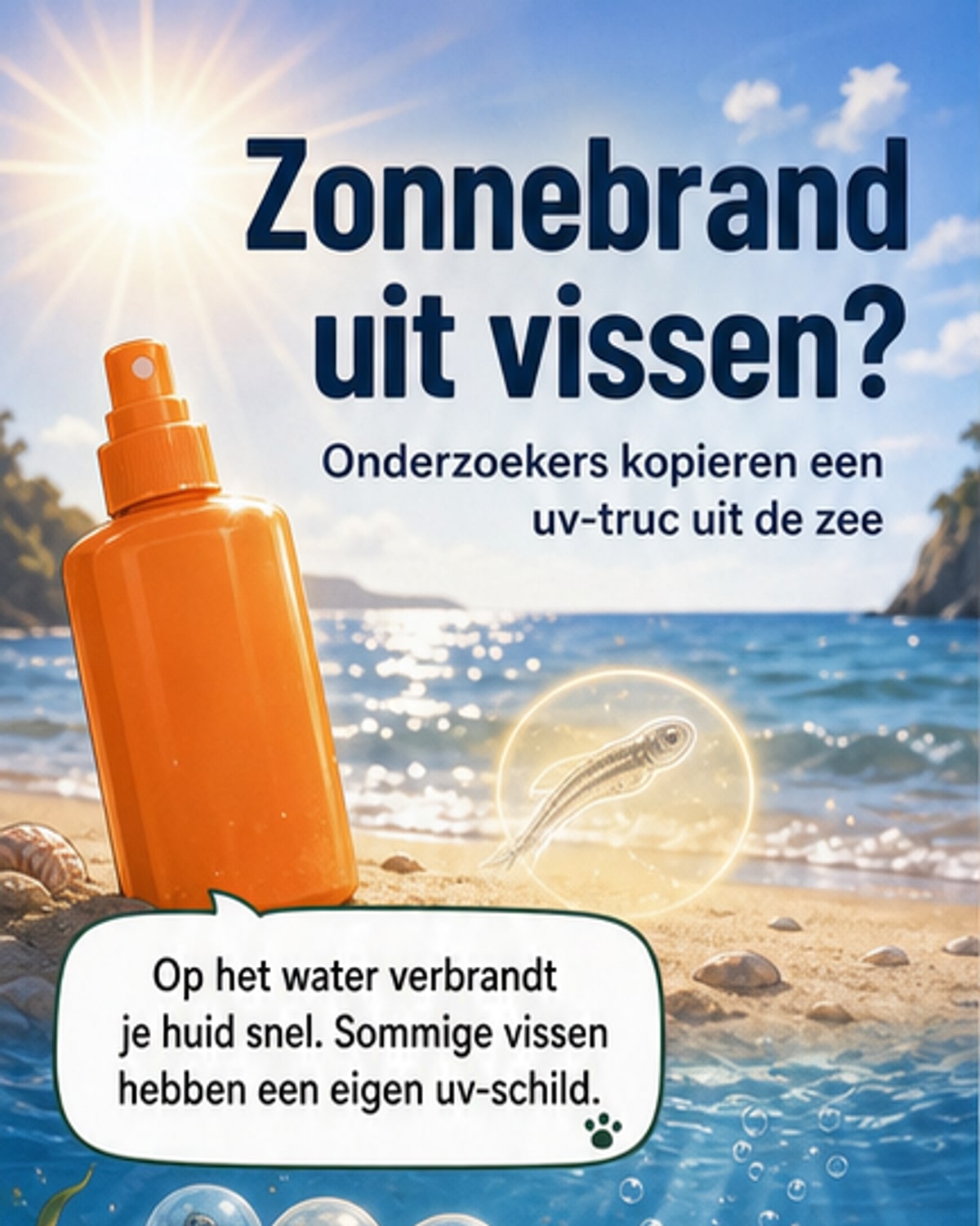 Zonnebrand van vis-DNA?
