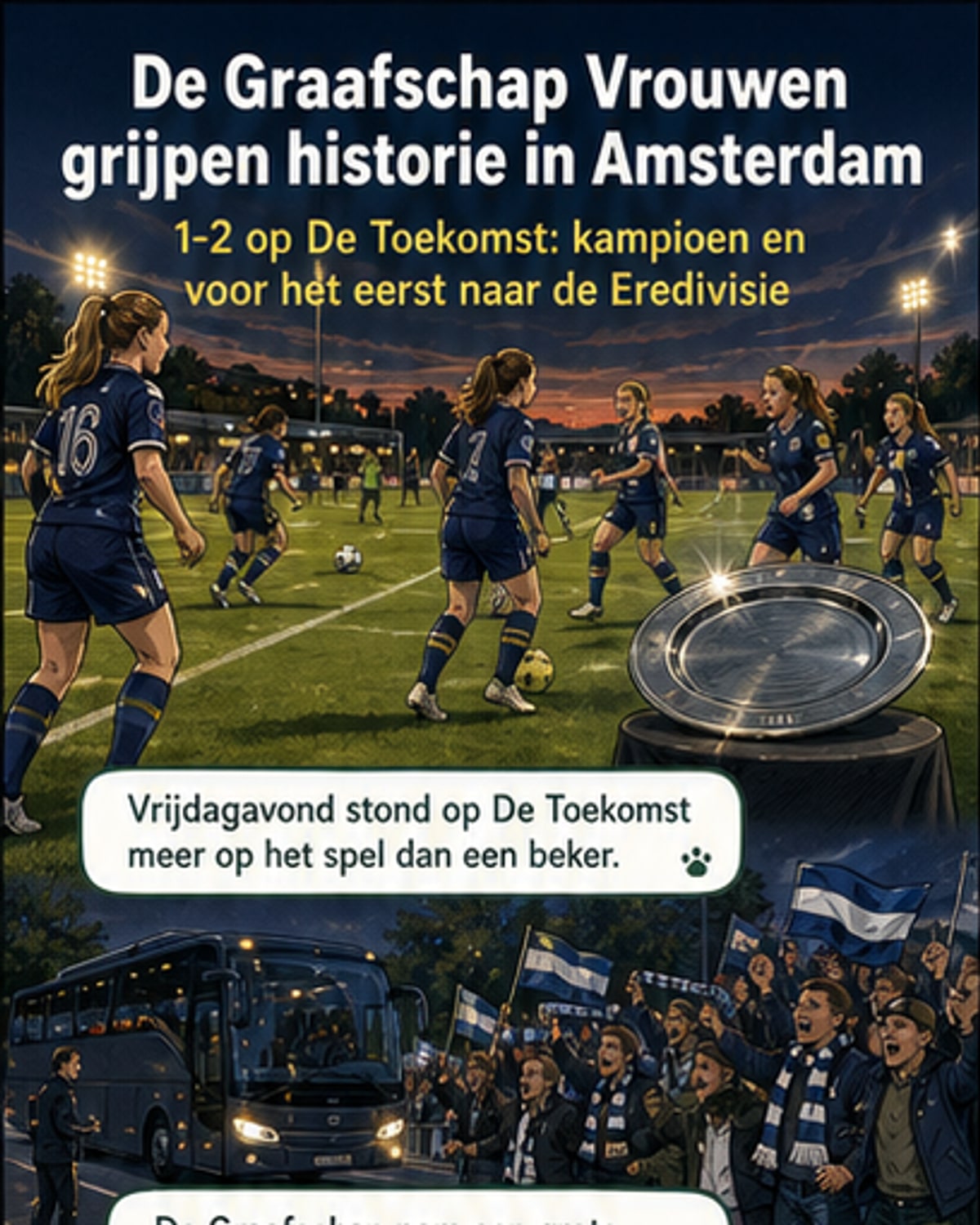 Historische promotie voor De Graafschap Vrouwen