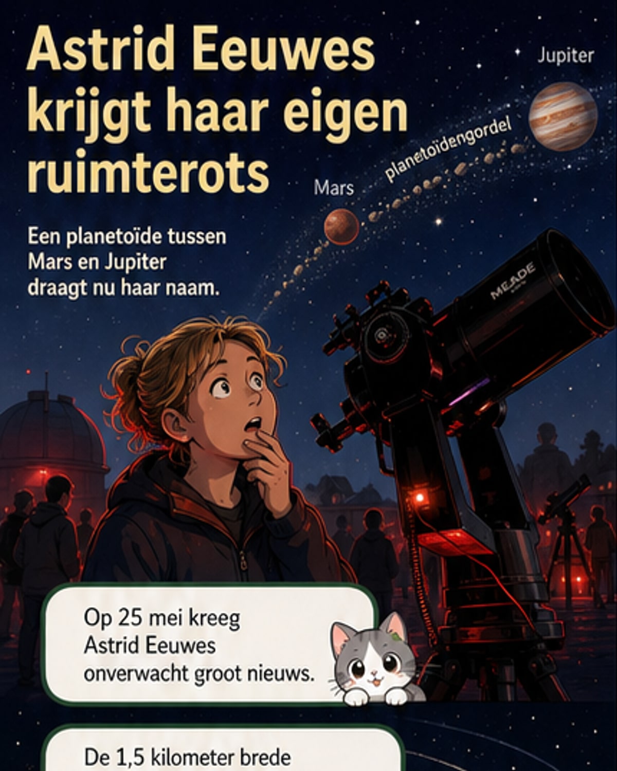 Ruimterots draagt nu haar naam