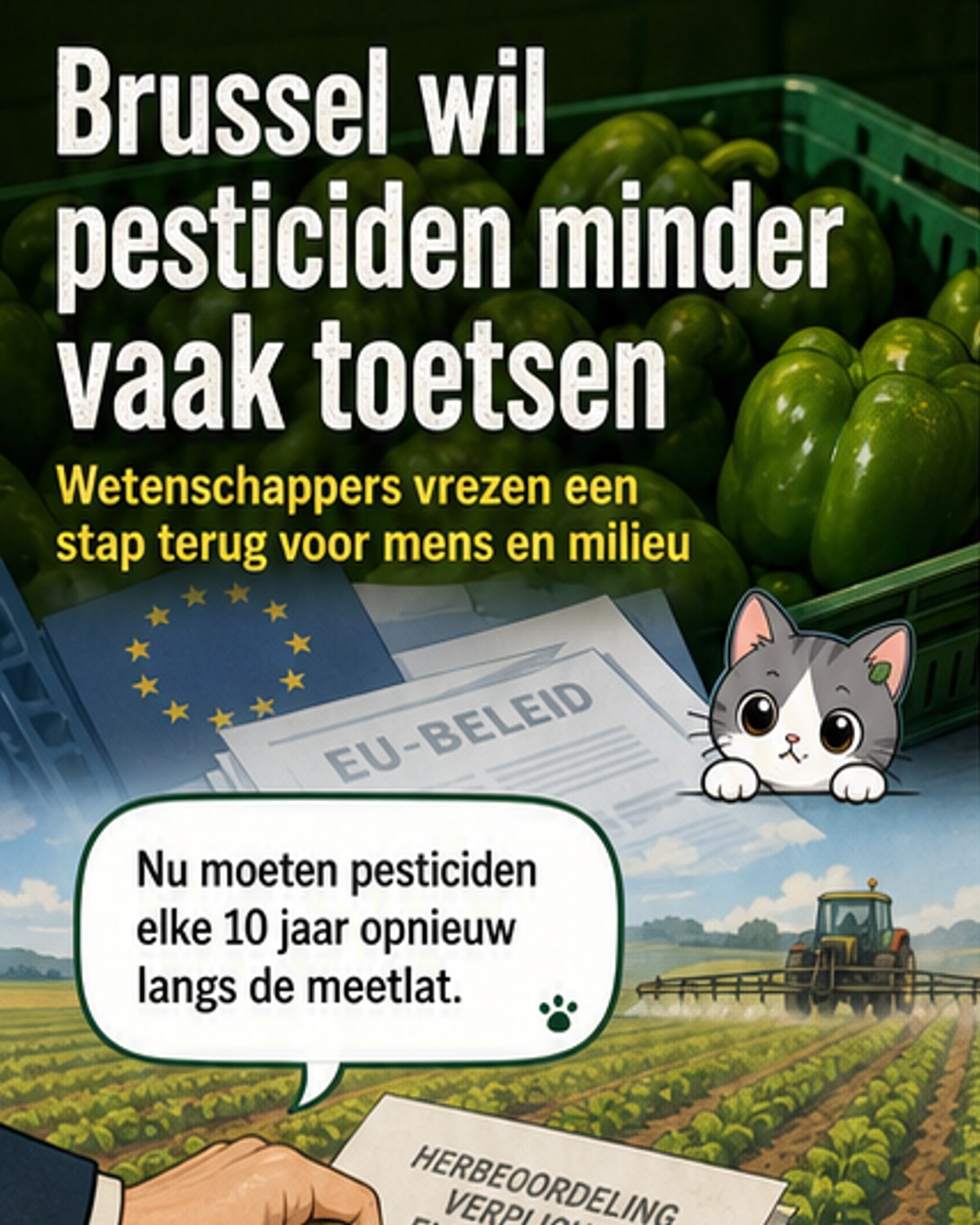 EU wil pesticideregel versoepelen