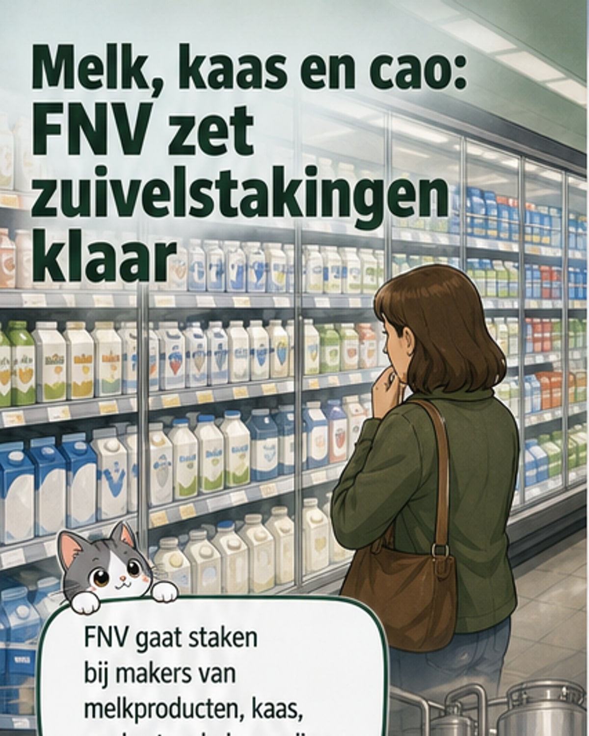 Staakt FNV in zuivel? Ultimatum verlopen