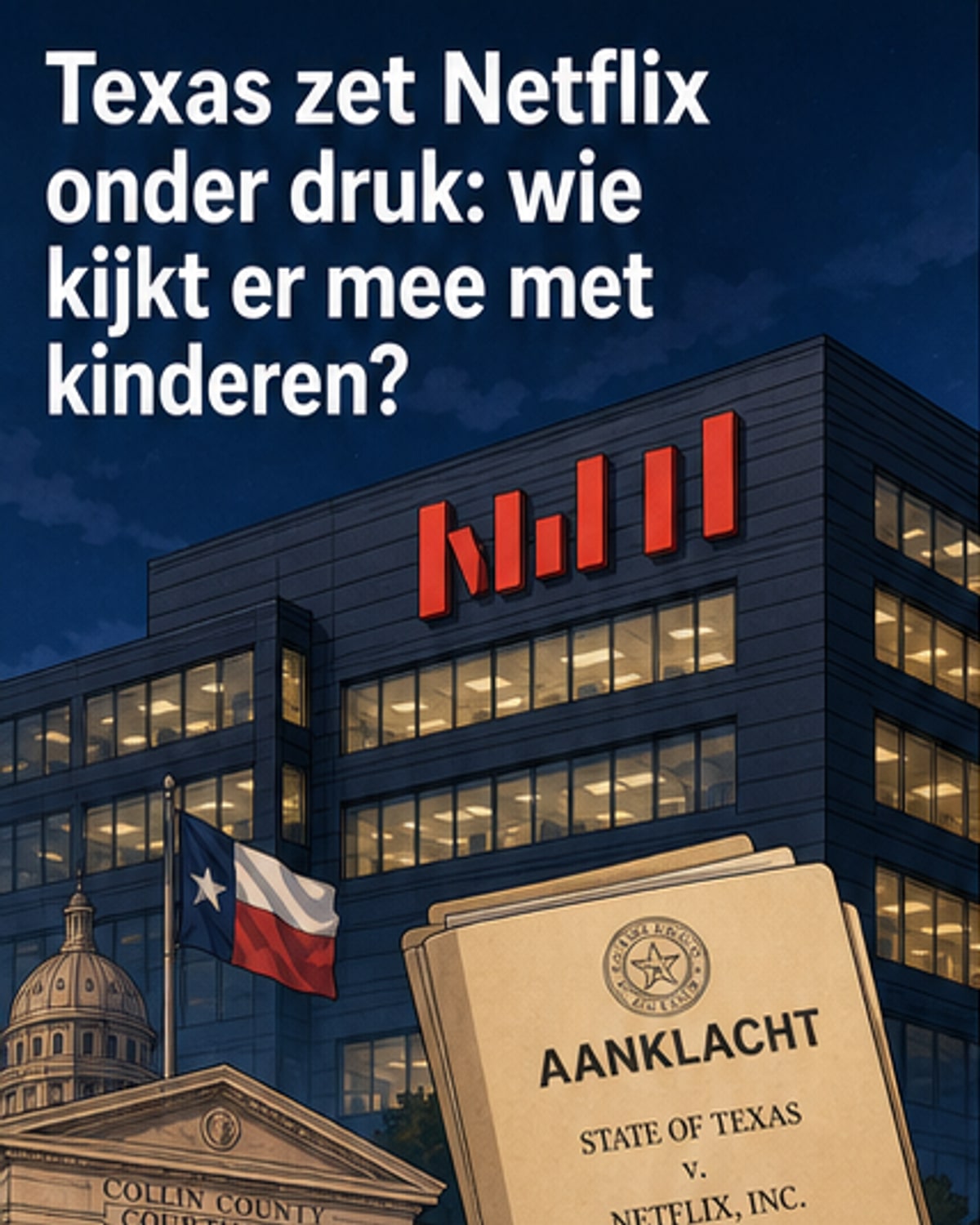 Texas klaagt Netflix aan voor gegevensverzameling bij kinderen